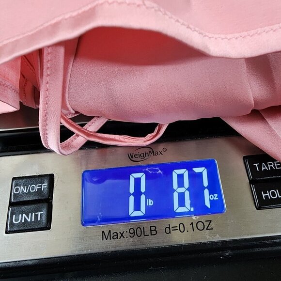 NEW Line & Dot REVOLVE Rampling Mini Babydoll Satin Pink Dress Cold Shoulder XS - Picture 15 of 15